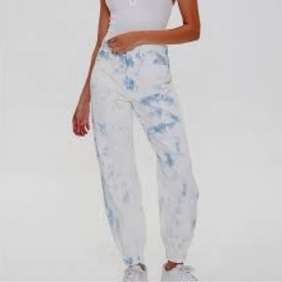 Forever 21 Pants - 2X Forever 21 Tie Dye Jogger Denim Jeans NWT🏷